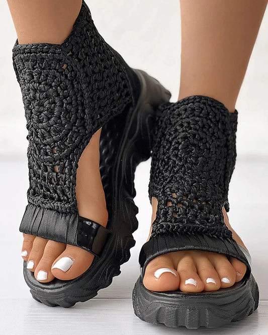 Knit Sporty Sandals