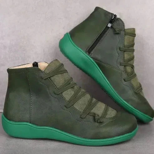 Lace-Up Ankle Boots