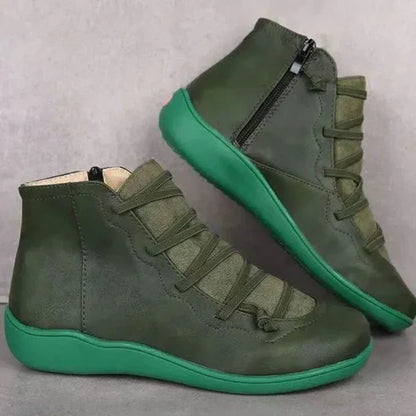 Lace-Up Ankle Boots