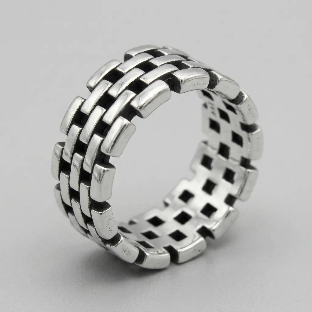 Interlocking Brick Link Ring