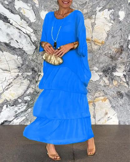 KS | Loose layered maxi dress