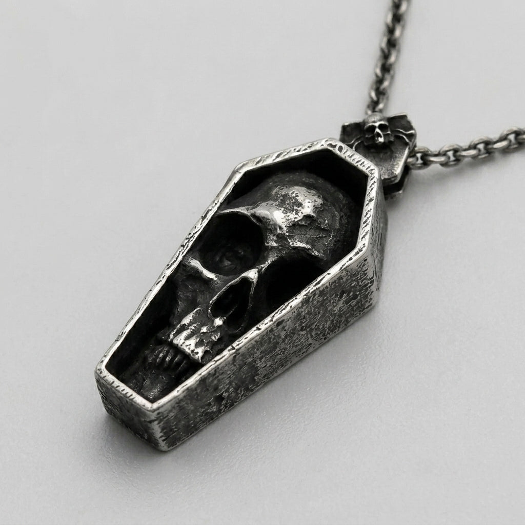 Vampire Coffin Pendant Necklace