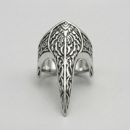 Raven Skull Beak Ring