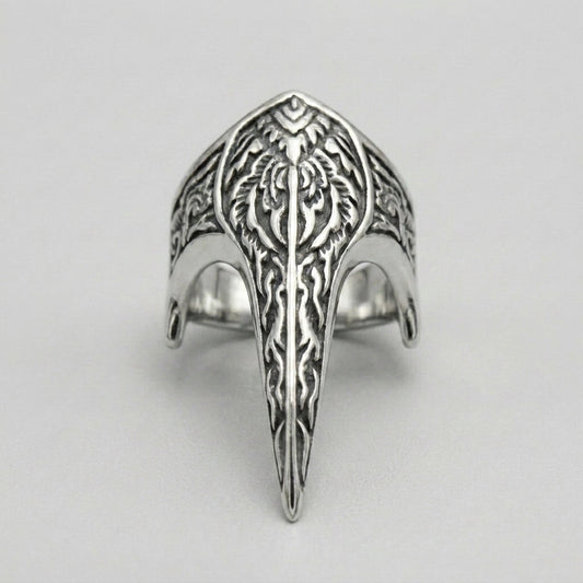 Raven Skull Beak Ring