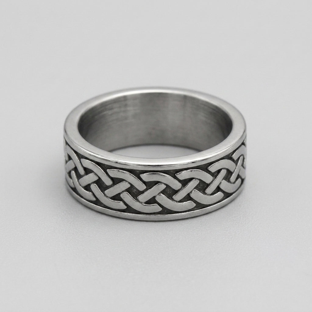 Celtic Interlace Eternity Band Ring