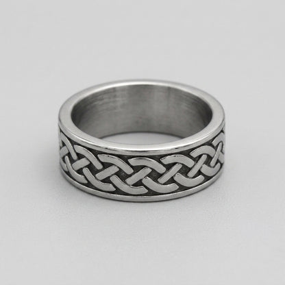 Celtic Interlace Eternity Band Ring