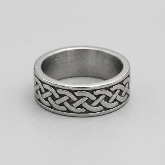 Celtic Interlace Eternity Band Ring