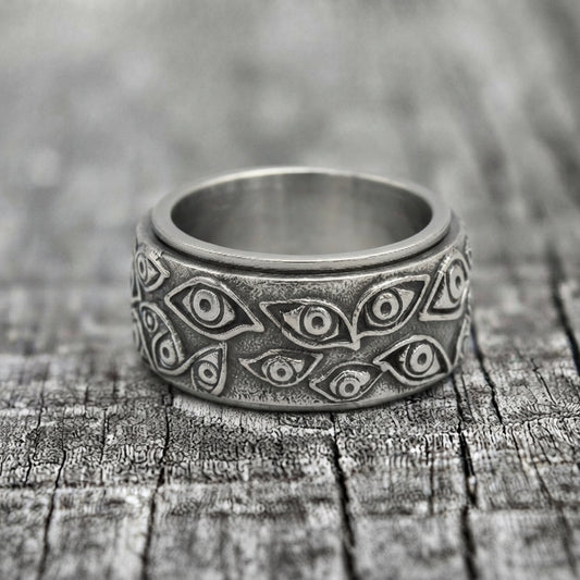 All Seeing Eye Spinner Ring