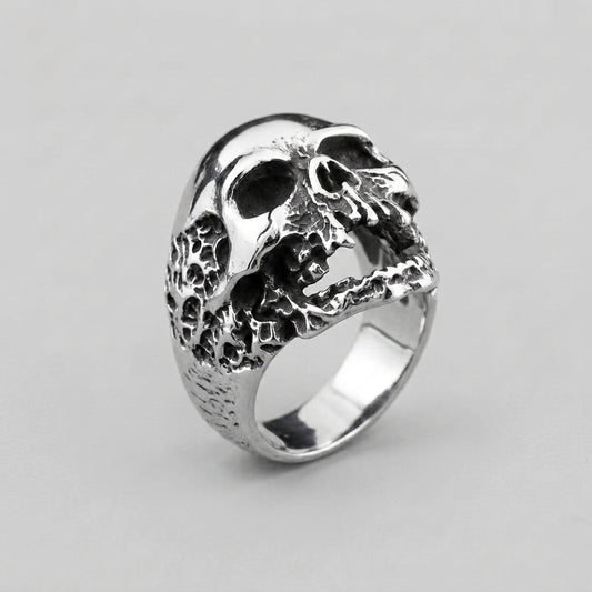 Rotting Skull Signet Ring