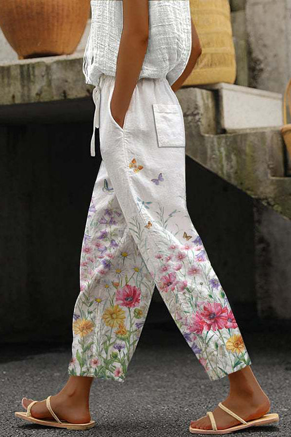 Fitted and airy pants