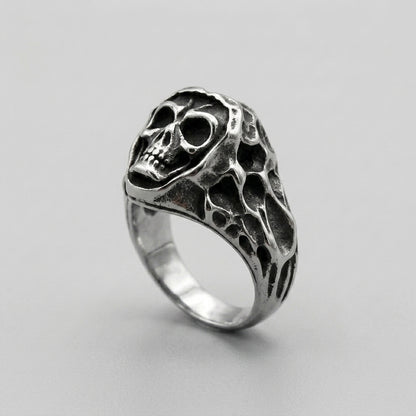 Textured Skull Ring