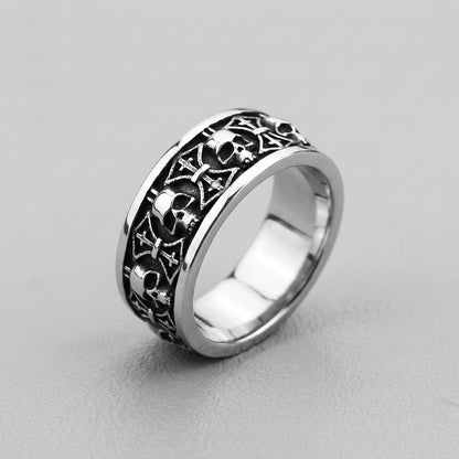 Cross and Skull Cavalry Ring