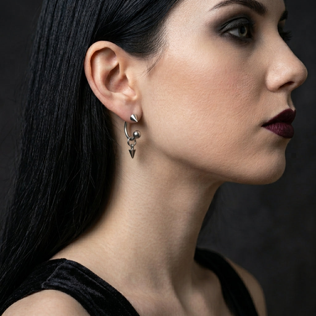 Punk Rivet Goth Earrings