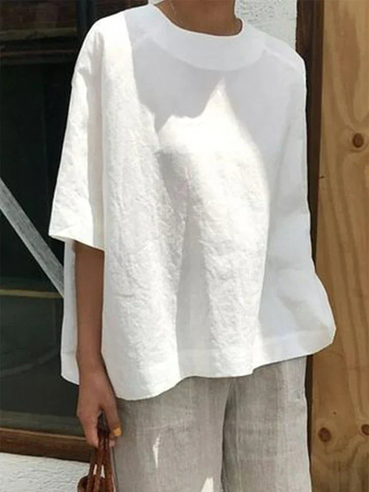 KS | Comfortable, loose round neck top