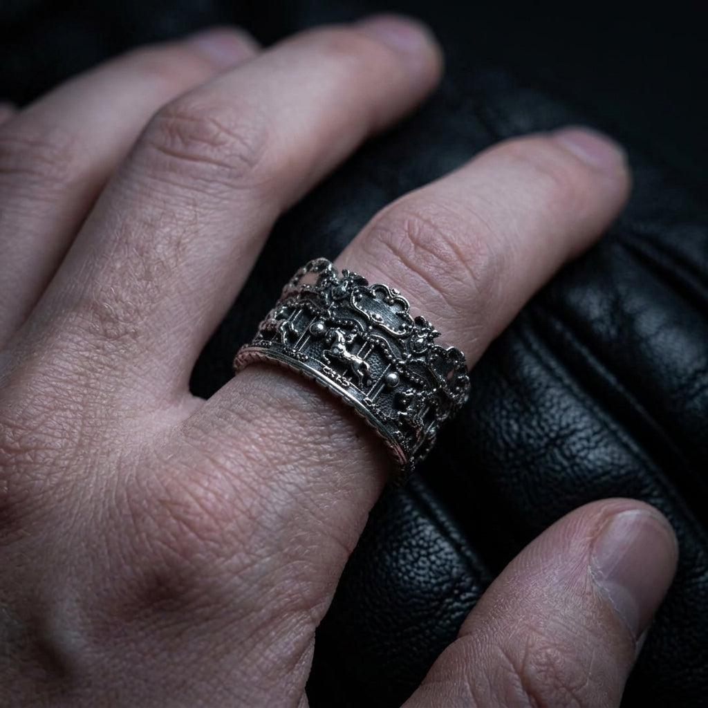 Sterling Silver Carousel Ring Handmade