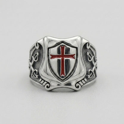 Knights Templar Crusader Shield Ring