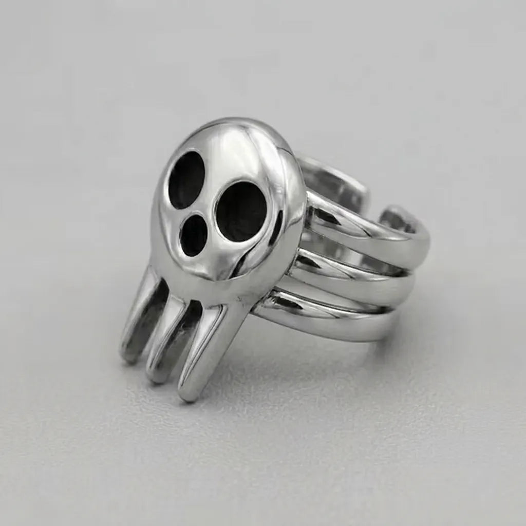 Soul Eater Skull Statement Ring