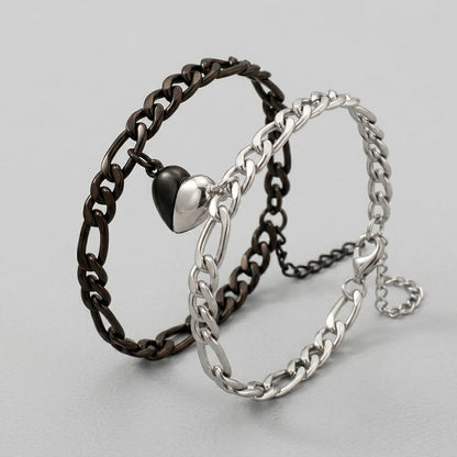Magnetic Heart Couple Bracelets