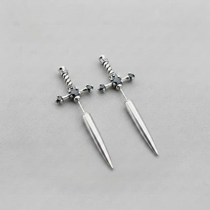 Gothic Dagger Drop Earring