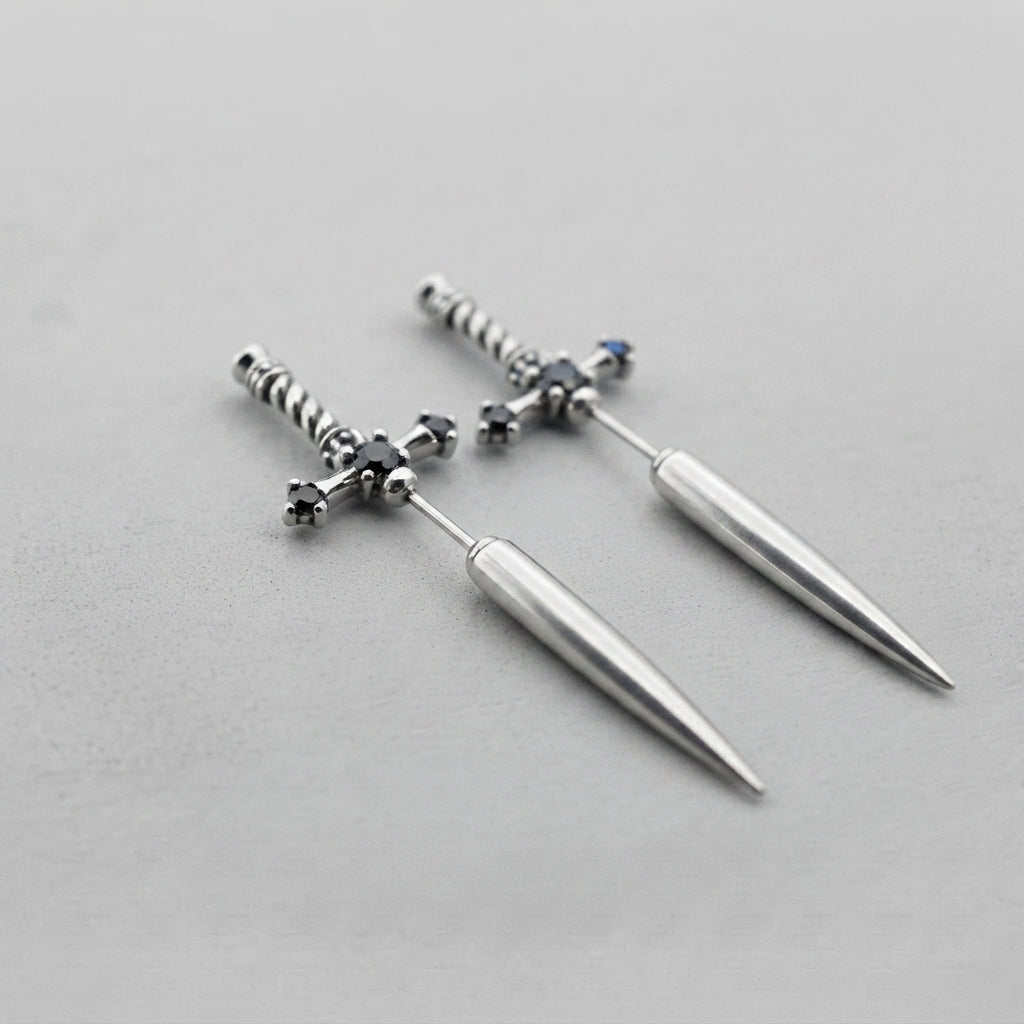 Gothic Dagger Drop Earring