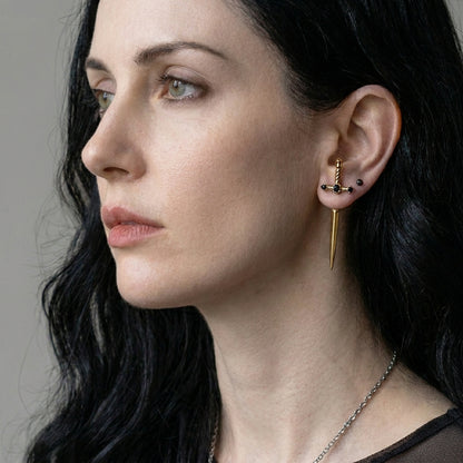 Gothic Dagger Drop Earring