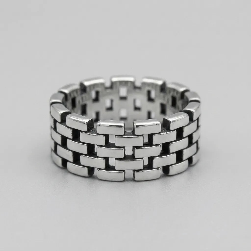Interlocking Brick Link Ring