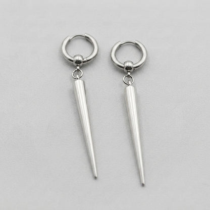 Spike Huggie Hoop Earrings