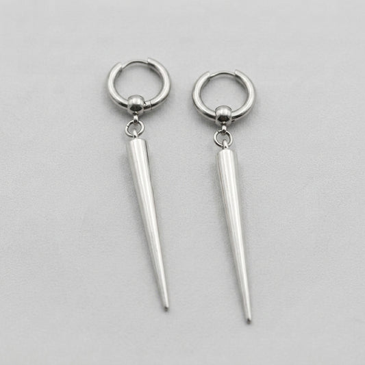 Spike Huggie Hoop Earrings