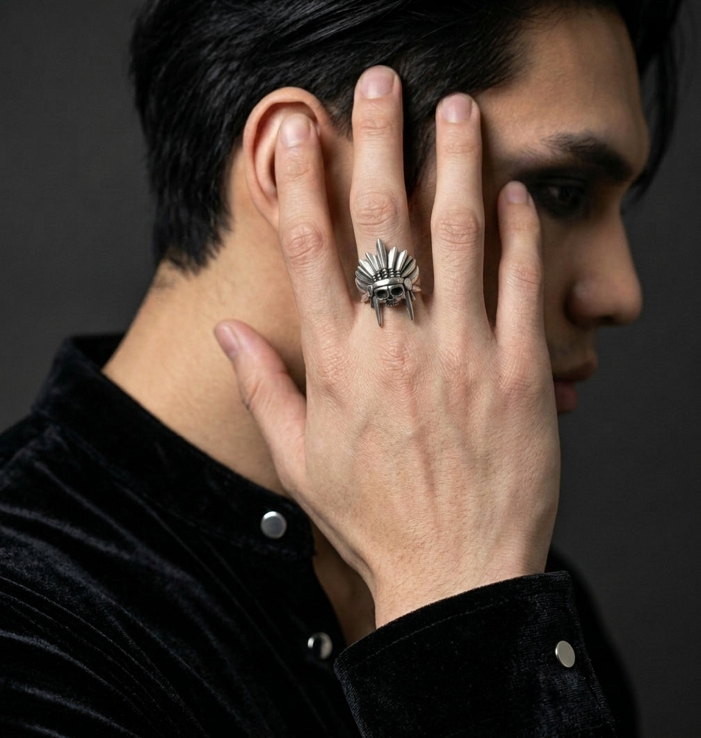 War Chief Skull Ring
