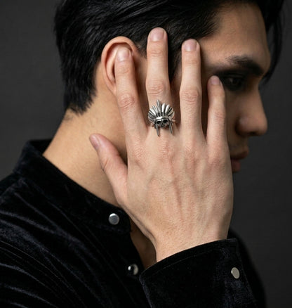 War Chief Skull Ring
