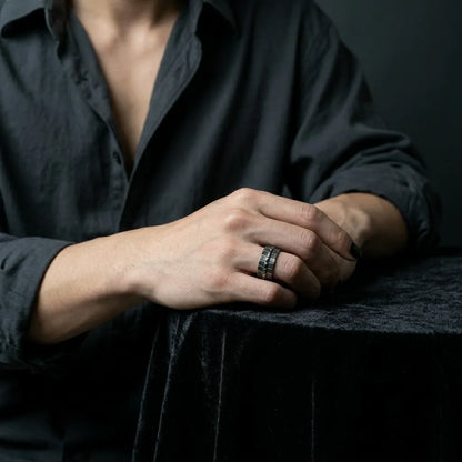 Serpent Scale Band Ring