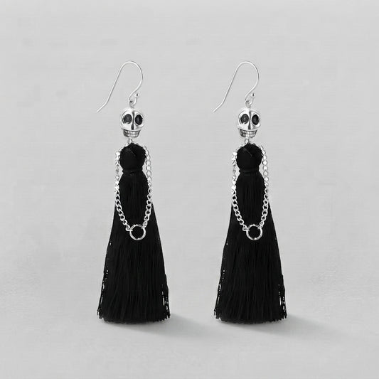 Reaper's Veil Tassel Earrings