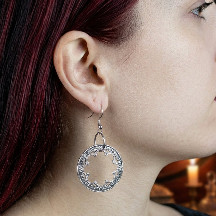 Hildegard Medieval Hoop Earrings