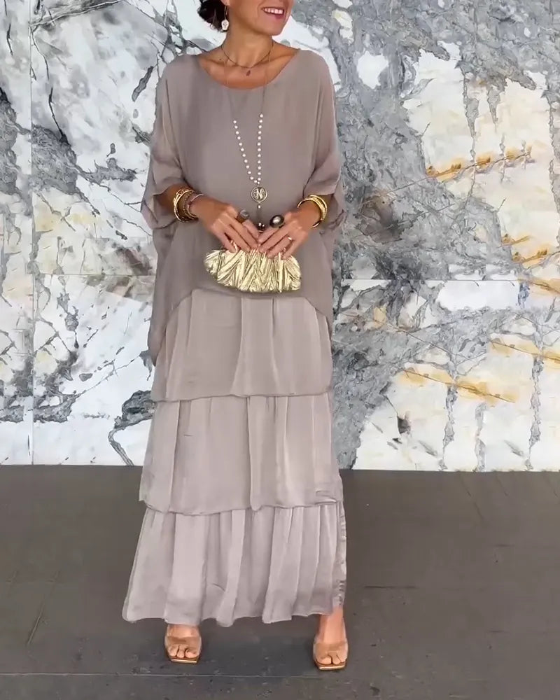 KS | Loose layered maxi dress