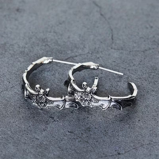 Circular Bat Earrings