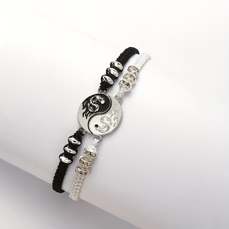 Yin Yang Friendship Bracelet Set