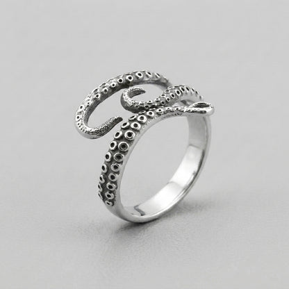 Vintage Kraken Tentacle Wrap Ring