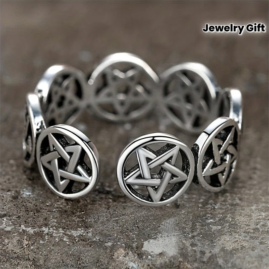 Pentagram Open Ring