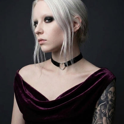 Gothic Heart Pendant Necklace