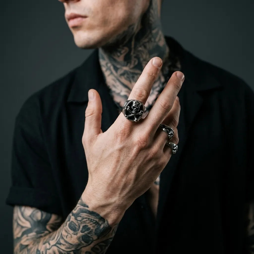 Grimcrest Skull Signet Ring