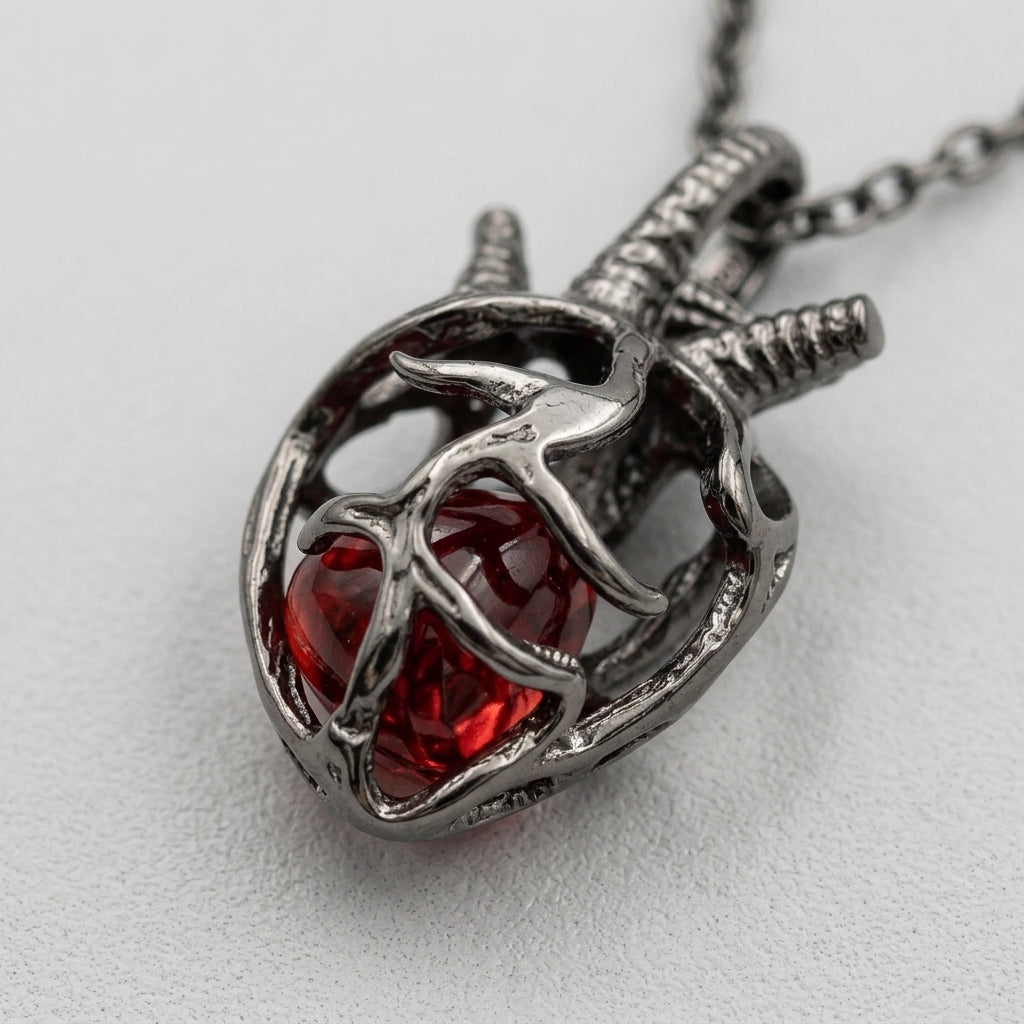 3D Hollow Heart Clavicle Necklace