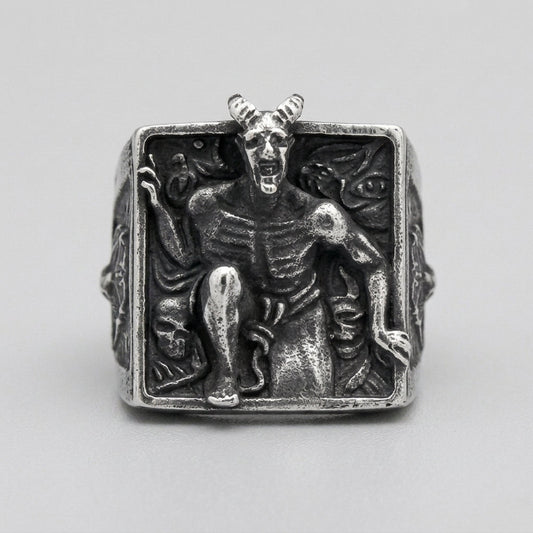 Dark Souls Demon Scene Wide Band Ring