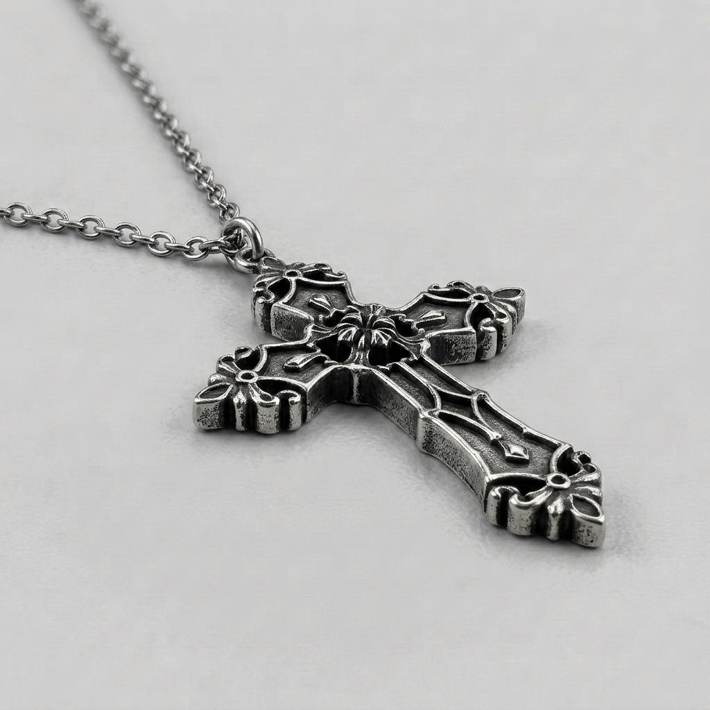 Vintage Cross Chain Necklace