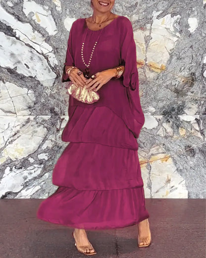 KS | Loose layered maxi dress