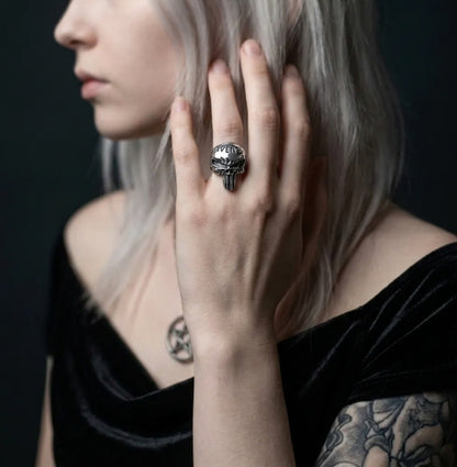Skull Letter Ring