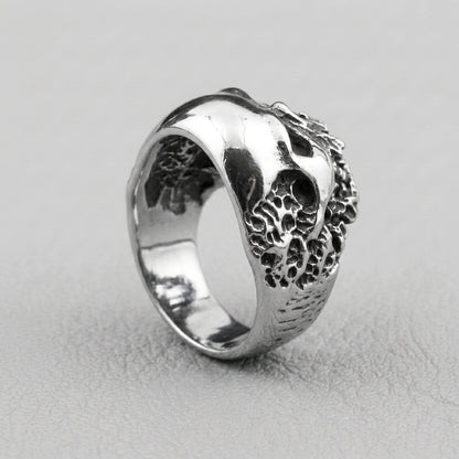 Rotting Skull Signet Ring