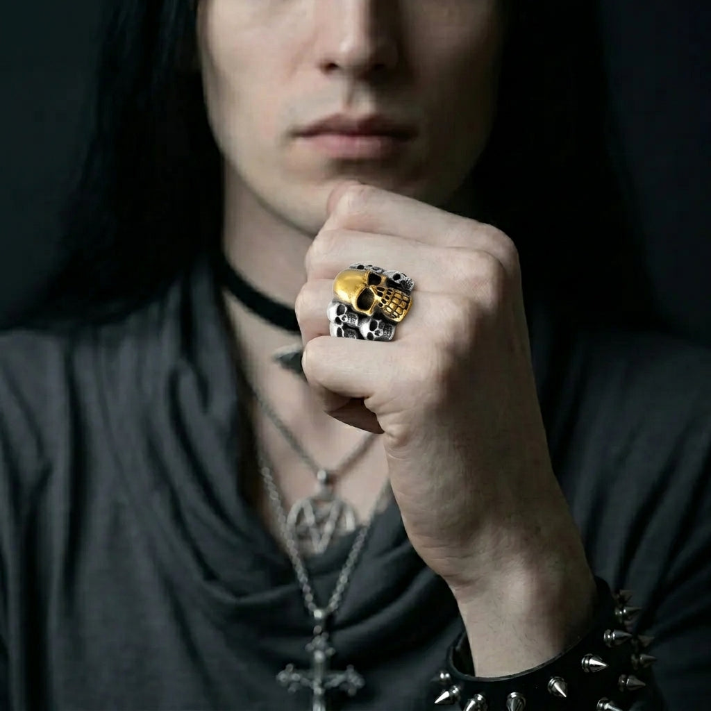 Biker Skull Ring