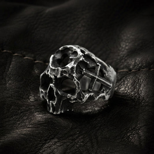 Hollow Bone Skull Ring