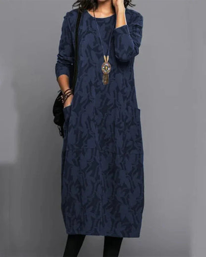 Camo Print Midi Dress