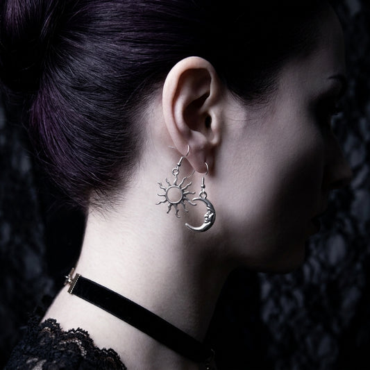 Sun and Moon Earrings